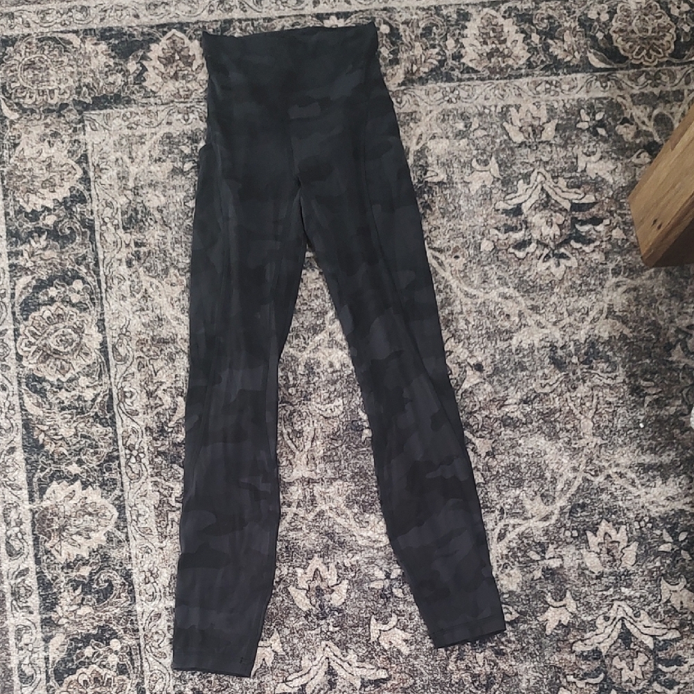 lululemon athletica Black Camo Leggings